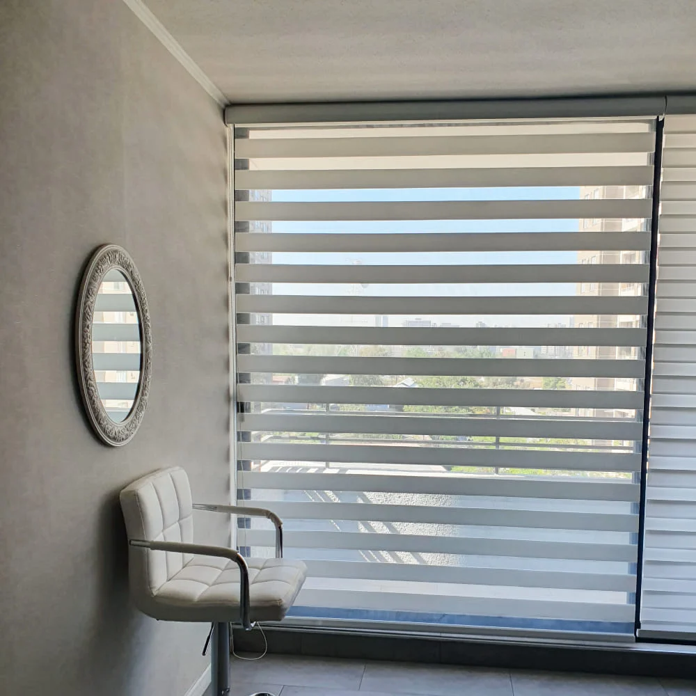 cortinas roller duo living room