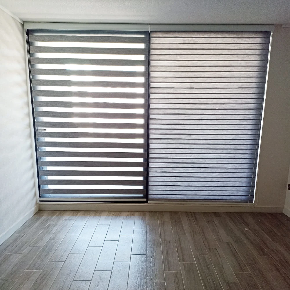cortinas roller duo bedroom