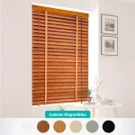 persianas de madera 6 colores disponibles